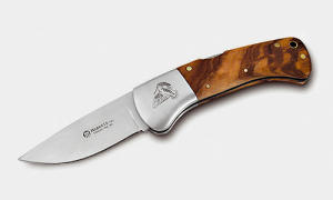 Woodcock hunting knife engraved